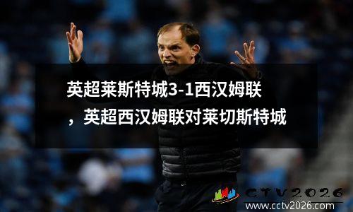 英超莱斯特城3-1西汉姆联，英超西汉姆联对莱切斯特城