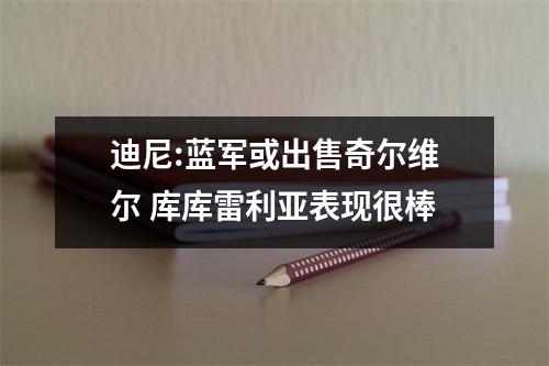 迪尼:蓝军或出售奇尔维尔 库库雷利亚表现很棒