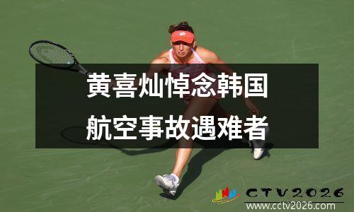 黄喜灿悼念韩国航空事故遇难者