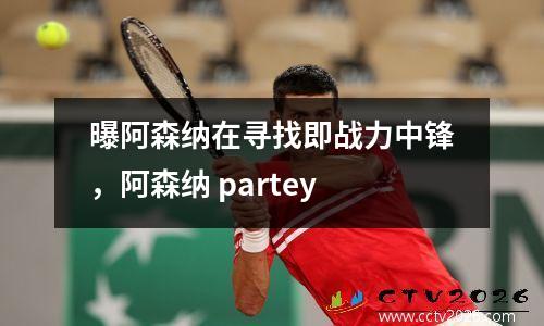 曝阿森纳在寻找即战力中锋，阿森纳 partey