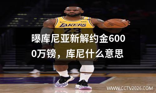 曝库尼亚新解约金6000万镑，库尼什么意思