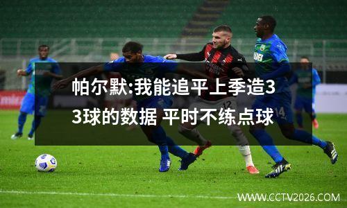 帕尔默:我能追平上季造33球的数据 平时不练点球
