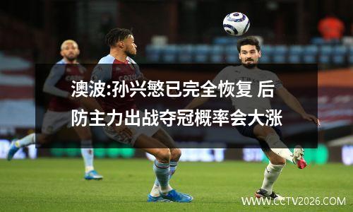 澳波:孙兴慜已完全恢复 后防主力出战夺冠概率会大涨
