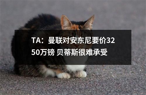 TA：曼联对安东尼要价3250万镑 贝蒂斯很难承受