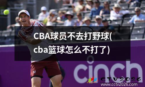 CBA球员不去打野球(cba篮球怎么不打了)