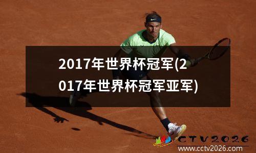 2017年世界杯冠军(2017年世界杯冠军亚军)