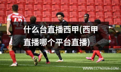 什么台直播西甲(西甲直播哪个平台直播)