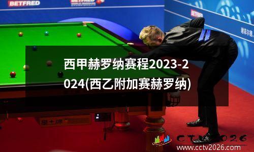 西甲赫罗纳赛程2023-2024(西乙附加赛赫罗纳)