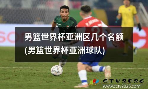男篮世界杯亚洲区几个名额(男篮世界杯亚洲球队)