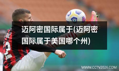 迈阿密国际属于(迈阿密国际属于美国哪个州)