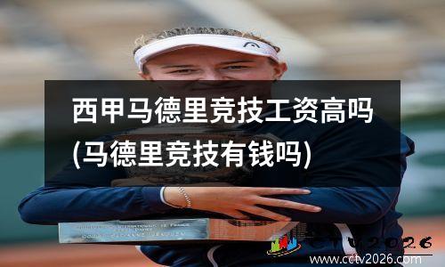 西甲马德里竞技工资高吗(马德里竞技有钱吗)