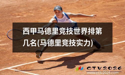 西甲马德里竞技世界排第几名(马德里竞技实力)