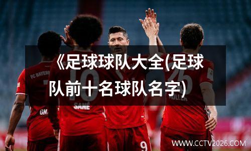 《足球球队大全(足球队前十名球队名字)
