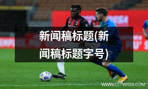 新闻稿标题(新闻稿标题字号)