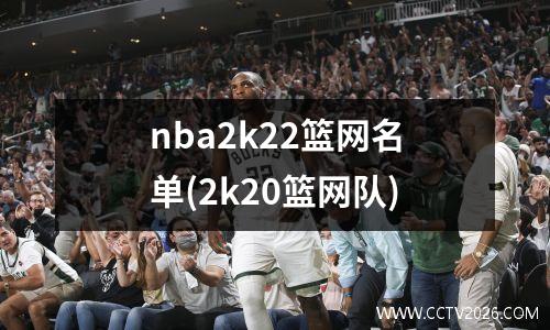 nba2k22篮网名单(2k20篮网队)