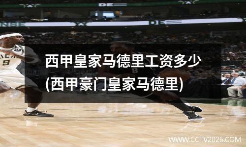 西甲皇家马德里工资多少(西甲豪门皇家马德里)