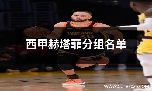 西甲赫塔菲分组名单