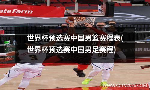 世界杯预选赛中国男篮赛程表(世界杯预选赛中国男足赛程)
