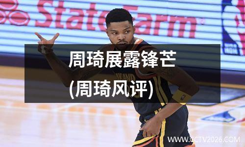 周琦展露锋芒(周琦风评)
