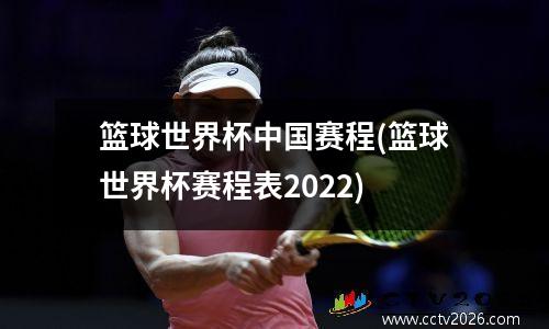 篮球世界杯中国赛程(篮球世界杯赛程表2022)