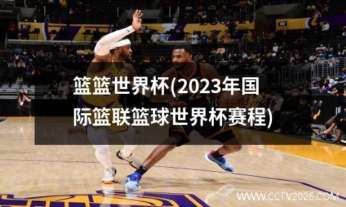 篮篮世界杯(2023年国际篮联篮球世界杯赛程)