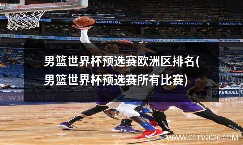 男篮世界杯预选赛欧洲区排名(男篮世界杯预选赛所有比赛)