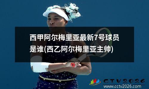 西甲阿尔梅里亚最新7号球员是谁(西乙阿尔梅里亚主帅)