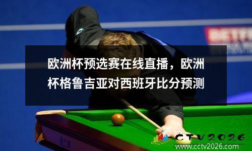 欧洲杯预选赛在线直播，欧洲杯格鲁吉亚对西班牙比分预测