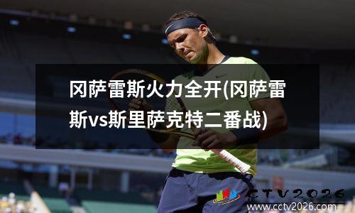 冈萨雷斯火力全开(冈萨雷斯vs斯里萨克特二番战)