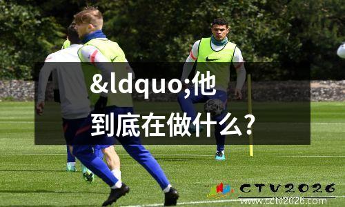 “他到底在做什么?