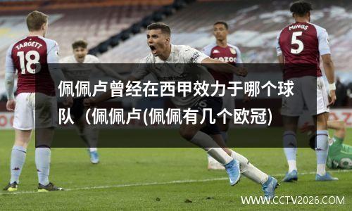佩佩卢曾经在西甲效力于哪个球队（佩佩卢(佩佩有几个欧冠)