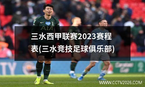 三水西甲联赛2023赛程表(三水竞技足球俱乐部)