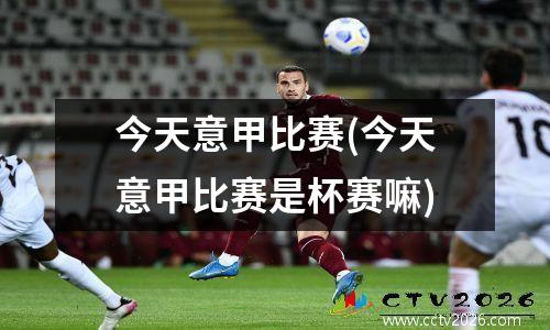 今天意甲比赛(今天意甲比赛是杯赛嘛)