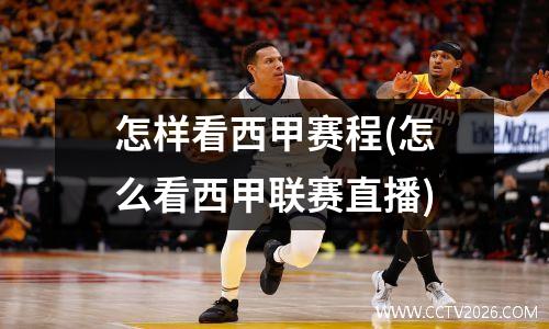 怎样看西甲赛程(怎么看西甲联赛直播)