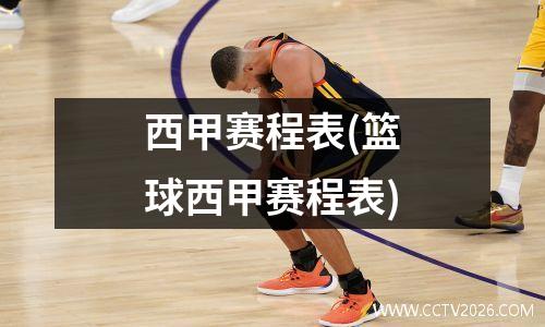 西甲赛程表(篮球西甲赛程表)