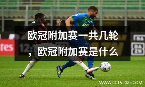 欧冠附加赛一共几轮，欧冠附加赛是什么