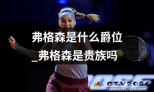 弗格森是什么爵位_弗格森是贵族吗
