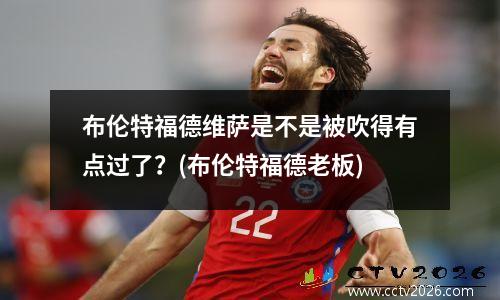 布伦特福德维萨是不是被吹得有点过了？(布伦特福德老板)