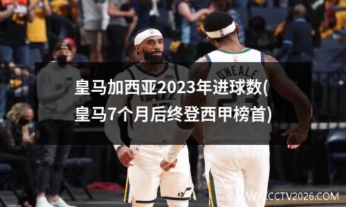 皇马加西亚2023年进球数(皇马7个月后终登西甲榜首)