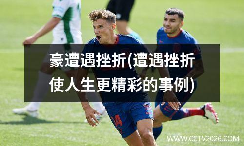 豪遭遇挫折(遭遇挫折使人生更精彩的事例)