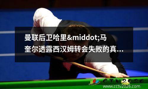 曼联后卫哈里·马奎尔透露西汉姆转会失败的真正原因(曼城门将哈特)