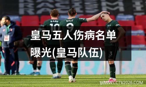 皇马五人伤病名单曝光(皇马队伍)