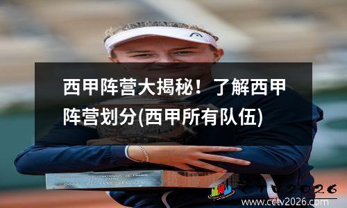 西甲阵营大揭秘！了解西甲阵营划分(西甲所有队伍)