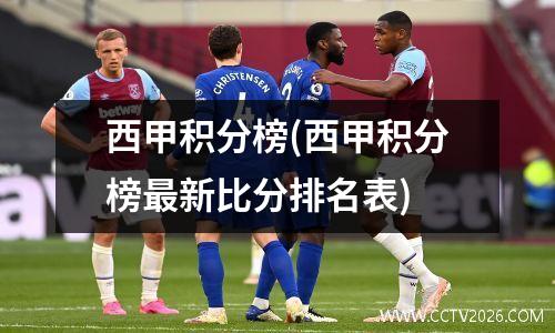西甲积分榜(西甲积分榜最新比分排名表)