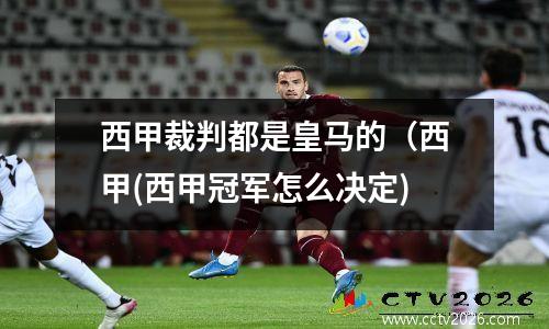 西甲裁判都是皇马的（西甲(西甲冠军怎么决定)