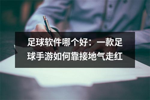足球软件哪个好：一款足球手游如何靠接地气走红