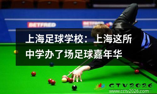 上海足球学校：上海这所中学办了场足球嘉年华