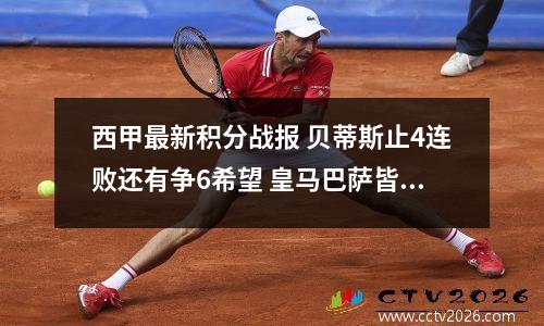 西甲最新积分战报 贝蒂斯止4连败还有争6希望 皇马巴萨皆对弱旅