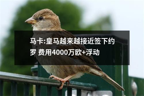 马卡:皇马越来越接近签下约罗 费用4000万欧+浮动