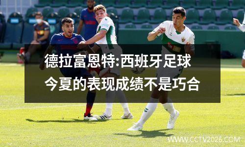 德拉富恩特:西班牙足球今夏的表现成绩不是巧合